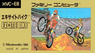 【FC】エキサイトバイク クリア動画 エンディング レトロゲーム 攻略 （EXCITE BIKE）