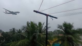Flight landing in Chennai with Heavy rain 11 November 2021