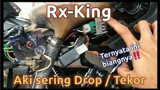 Aki Rx-king selalu ngedrop/tekor ⁉️ini cara mengatasinya..