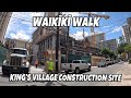 Waikiki Walk Kings Village Construction Site Kalakaua Ave Kuhio Ave  International Market Place