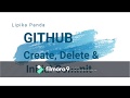 GitHub - Repository Create, Delete and Initial Commit