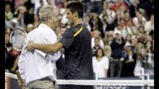 Novak Djokovic vs John Mcenroe US open 2009 #shorts