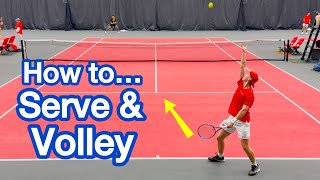 Here’s Why You STRUGGLE To Serve \u0026 Volley (Tennis Footwork Explained)