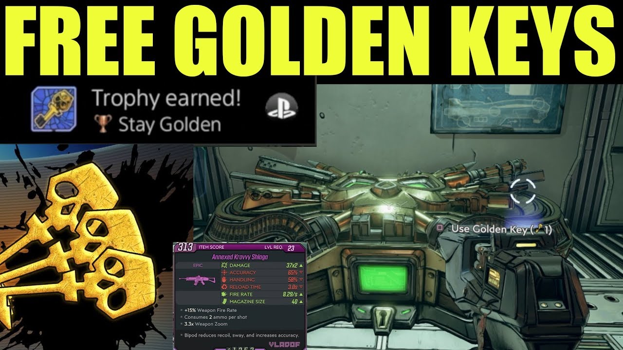 Borderlands 3 | How To Get GOLDEN KEYS (Free Golden Keys) - YouTube