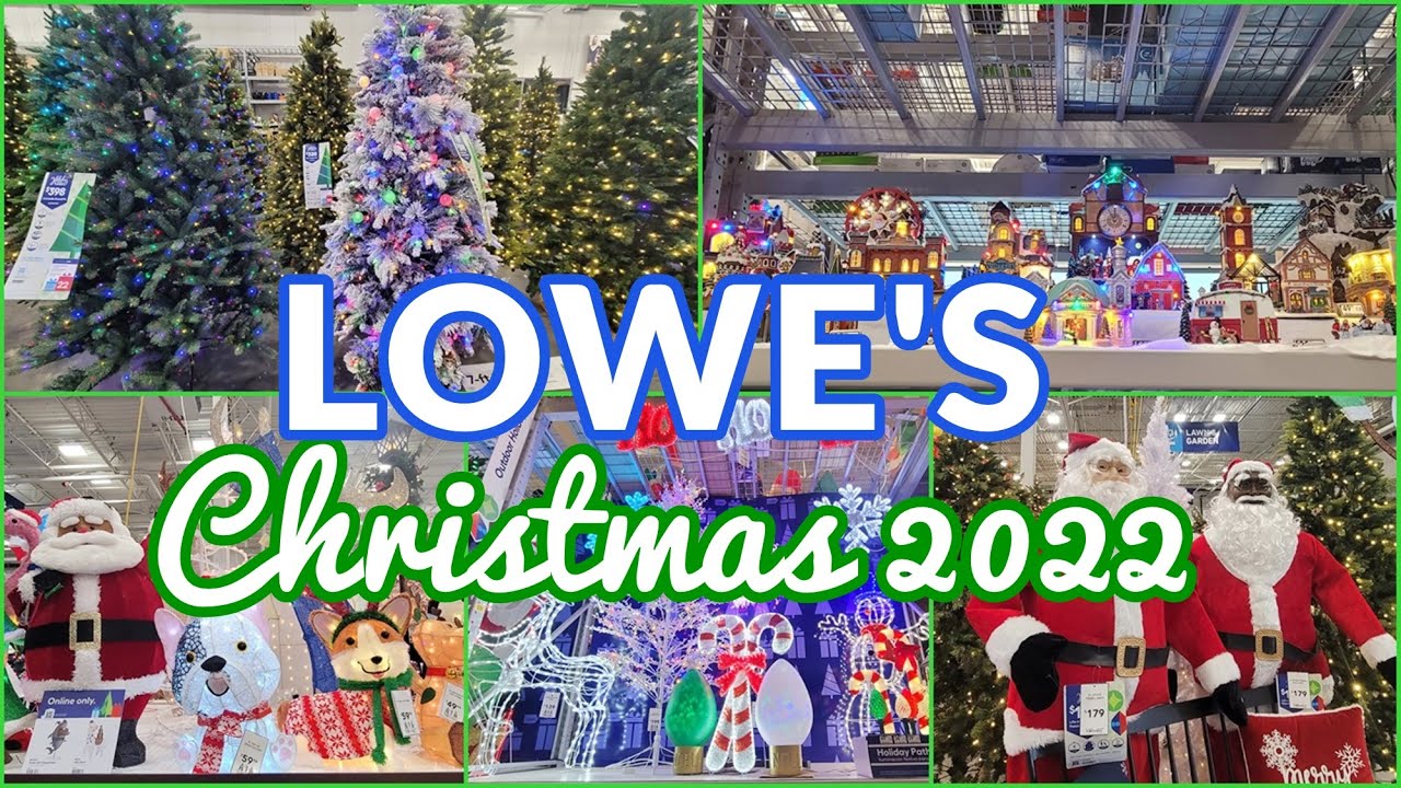 LOWE'S CHRISTMAS DECORATIONS SHOP WITH ME 2022 - YouTube