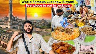 I tried World Famous Lucknow Biryani \u0026 Best Place to eat in Lucknow || Lucknow food tour 🤤