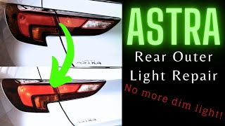 Vauxhall / Opel Astra K rear outer light connection repair