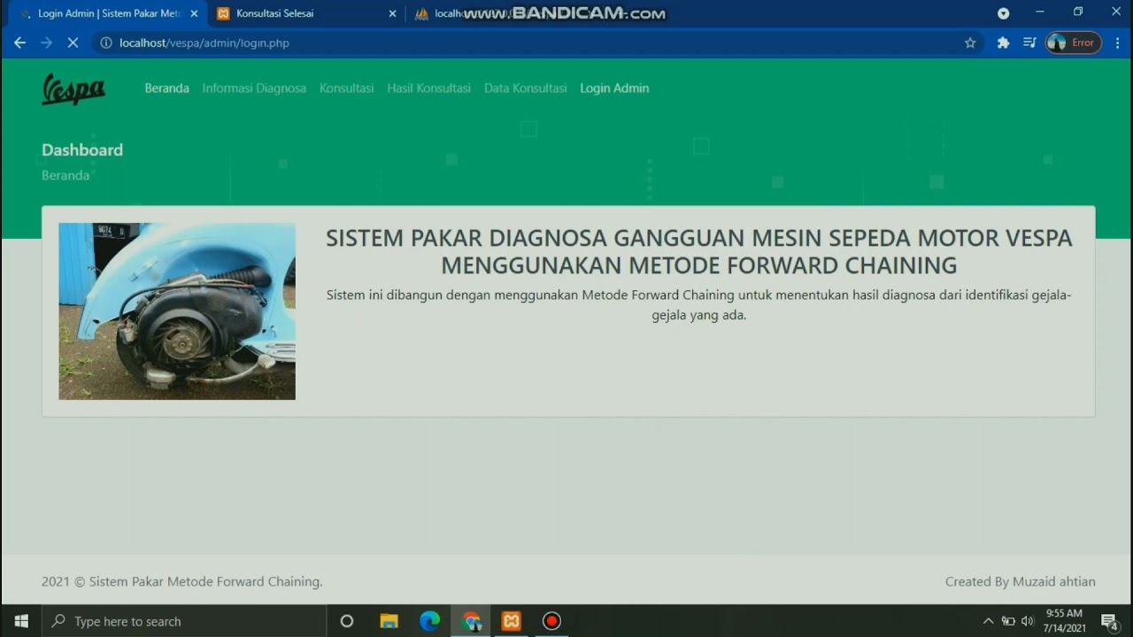 Source Code-Sistem Pakar Diagnosa Kerusakan Mesin Sepeda Motor Berbasis ...