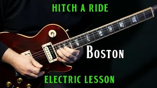 how to play "Hitch a Ride" on guitar by Boston | SOLO lesson tutorial