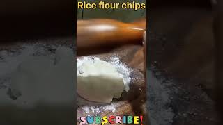 🙏Rice flour chips ஒரே பொருள் கிரிஸ்பியான சிப்ஸ் ரெடி  #trending #viral #chips