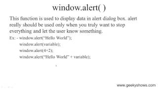 alert Function in JavaScript (Hindi)