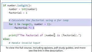 Beginner Python Project: Factorials, For Loops & Input Validation (Intro to Python)