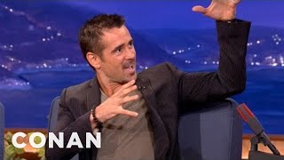 Colin Farrell Gets Crotch-Punched In The Face | CONAN on TBS