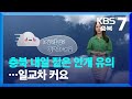 [날씨] 충북 내일 짙은 안개 유의…일교차 커요 / KBS  2022.10.13.