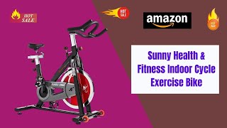 Best Sunny Health & Fitness Indoor Cycle Exercise Bike with Heavy Chrome