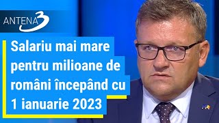 Salariu mai mare pentru milioane de români începând cu 1 ianuarie 2023