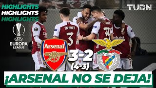 Highlights | Arsenal 3(4)-(3)2 Benfica | Europa League 2021 - 16vos | TUDN