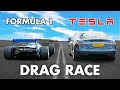 Formula 1 Car v Tesla Model S | DRAG RACE