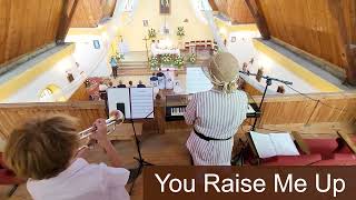 You Raise Me Up I Trumpet & Easy Piano Sheet Music I Ala & Szymon Urbanowicz (13y) Wedding Song