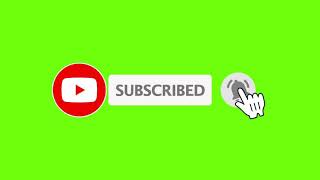 Animated subscribe button | Green screen 2021