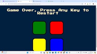 Simon game using JavaScript and jQuery.