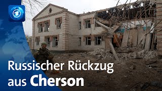 Ukraine reagiert zurückhaltend auf russischem Rückzug aus Cherson