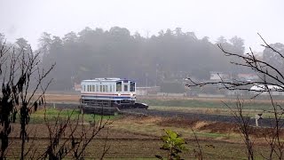 関東鉄道常総線　心の旅路　雨のキハ2401号　2014/12/01