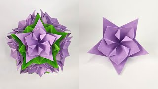 Origami FLOWER & ELECTRA kusudama | Paper kusudama