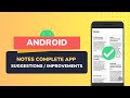 Android Notes App Last Video | Improvements & Suggestions | CheezyCode (Hindi)
