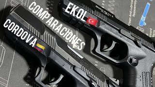 COMPARACION  Pistola Cordova y Ekol Nig 211K