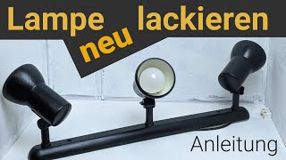 So lackierst du deine Lampe [DIY] Lamp Makeover