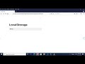 How to set, get and remove item from localStorage using Javascript