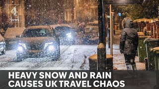 Snow and ice causes trouble across parts of England