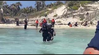 Impresionante rescate de balseros cubanos en Cayo Sal, Bahamas, todos fueron deportados