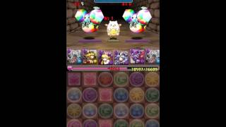 【パズドラ】　金曜ダンジョン　超地獄級　【高速周回約1分30秒】究極闇メタパ