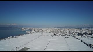 湖北空中散歩　湖北の雪景色2016（4K高画質、スタこほリコメンド2016.2）