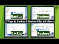 2 Easy Ways to Backup and Restore Windows 11 Files and Folders Without any Software (Full Guide)