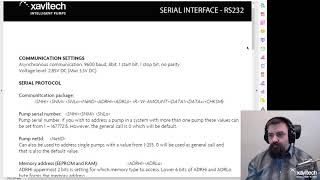 Demo of serial communication | Xavitech micro pump