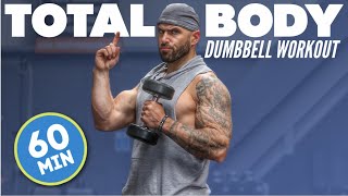 1 HOUR DUMBBELL FULL BODY WORKOUT AT HOME (The Pyramid Challenge - what is this?)