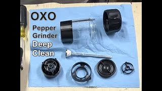 OXO salt and pepper grinder, disassembly \u0026 deep clean