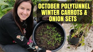 October Polytunnel Tour | Carrots \u0026 Planting More Onions