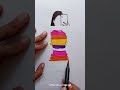 Dress Coloring 👗❤️😍#shorts #youtubeshorts #satisfying #art #drawing #viral #ahsanartandcraft