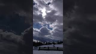 Winter snowy Mountain Tatry Blue Sky Background video  | No copyright footage