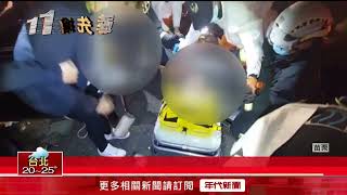 聯結車追撞停內線！ 雙B休旅車閃避不及再撞　噴飛路肩