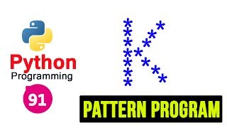Python Pattern Programs - Printing Stars in K Shape