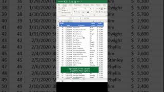 Quick way to filter data in #excel #spreadsheet #excelhelp #corporatehacks