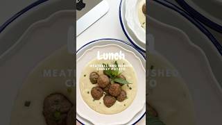 Meatball with mashed cheesy potato #meatball #lunch #ikeameatballs #foodshorts