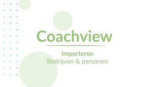 Importeren: bedrijven en personen