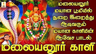 மலையனூர் மயான பூமியில் சூறை இறைத்து ஆடிவரும் மயான காளியின் ஆவேச பாடல் | மலையனூர் காளி | Jayakumar