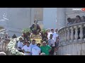 Carinaro, festa di sant'Eufemia: l'uscita dalla chiesa (04.09.22)